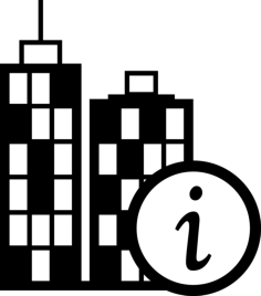 City Information Button For Interface Contour Svg Vector, Free Vectors File